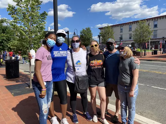 Adair and Rawak Families Marching