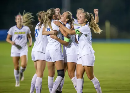 Women's Soccer Celebration vs. Towson 2021
