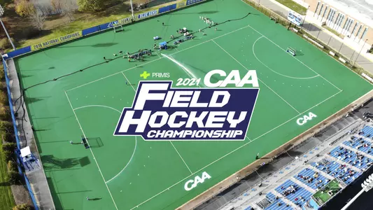2021 CAA FIELD HOCKEY FIELD AND LOGO
