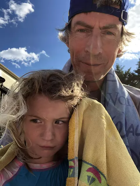 rolf with daughters