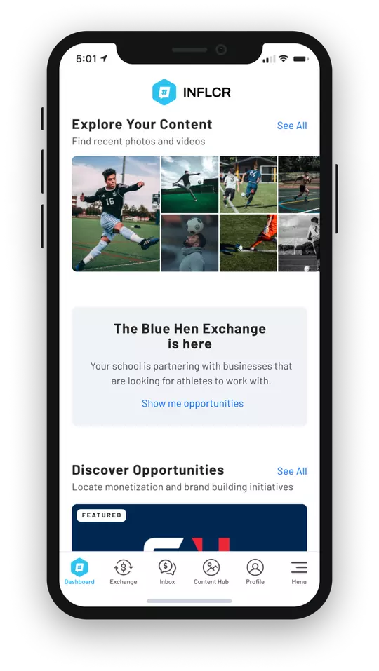 Blue Hen Exchange iPhone