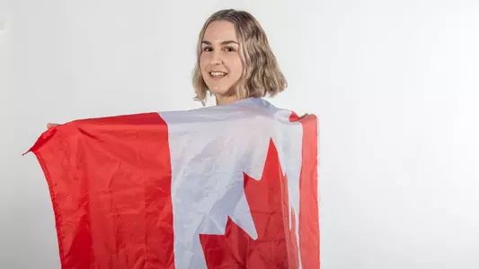 Marie-Fredirique Poulin Canada Flag 2022