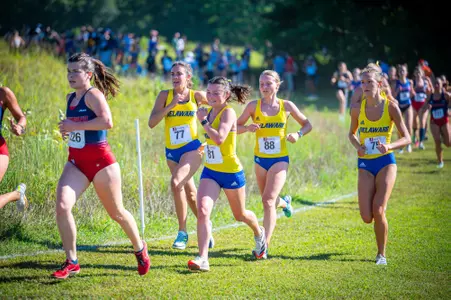 Danielle Eshelman, Molly Lashley, Lindsey Volkman and Marissa Dailey at Spider Alumni Open