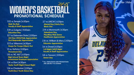 24-25 WBB Promo Schedule