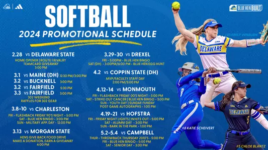 Softball Promo Schedule