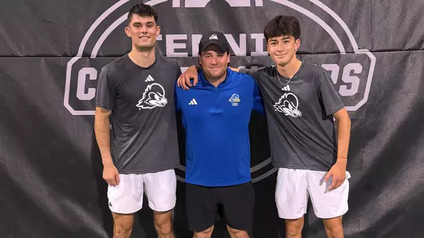 Nathan Perrone Euan Mackenzie Tobey Lock at NCAA Tournament