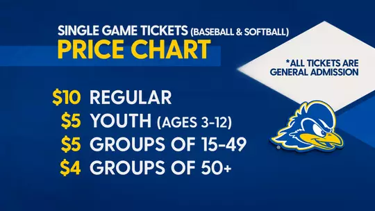 2026 Baseball - Softball Single Game Tickets