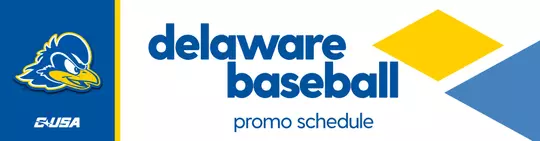 2026 Delaware Baseball Promo Schedule HEader