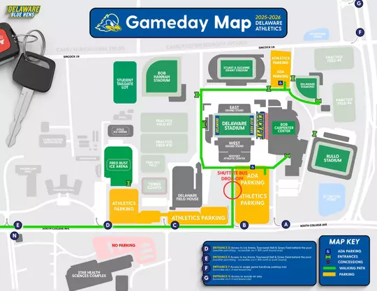 2026 Student Gameday Map