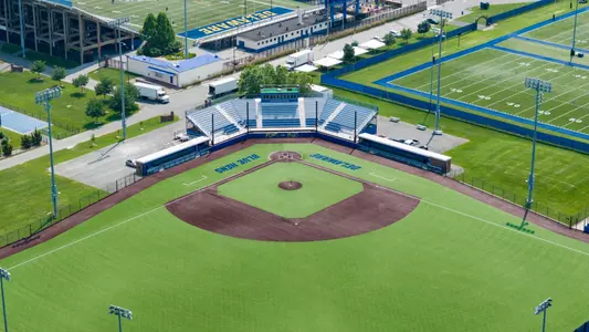 Drone aerial images of buildings and facilities on the UD Athletics Complex.
Pictured:
- Bob Hannah Stadium (NS63)