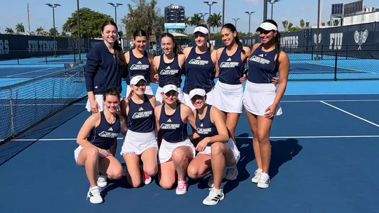 2026 Women's Tennis Florida Trip, Lucia Jorrin Fernandez, Emma Akselrod, Lara Russiniello, Katie Dollens, Amelia Gorman, Hanna Vinahradava, Payton Tomichek, Maryia Hrynashka, Navya Vadlamudi, Paulina Jurkowska