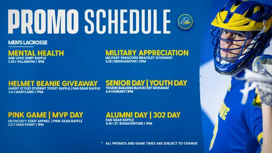 2026 MLAX Promo Schedule