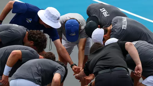 Men's Tennis Huddle at MTSU