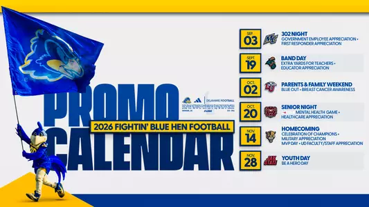 2026 Delaware Football Promo Calendar