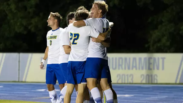 MSOC Howard Win Celebratoin
