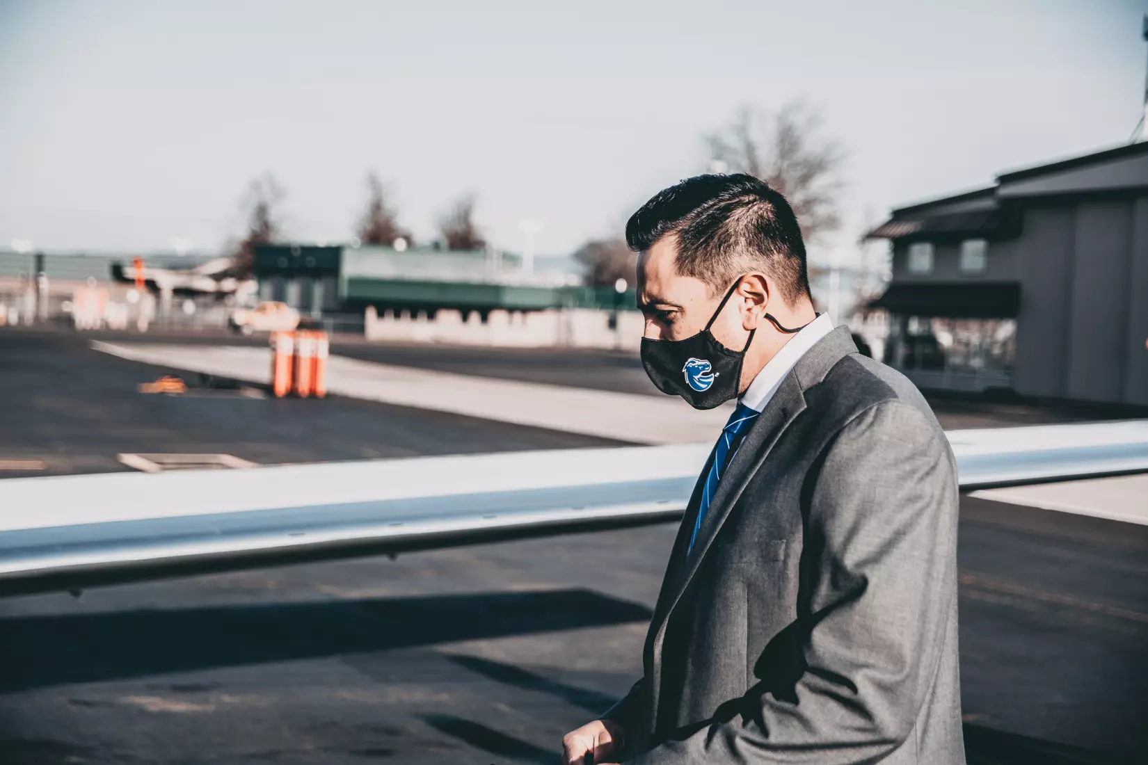 Coach Andy Avalos and family arriving in Boise
