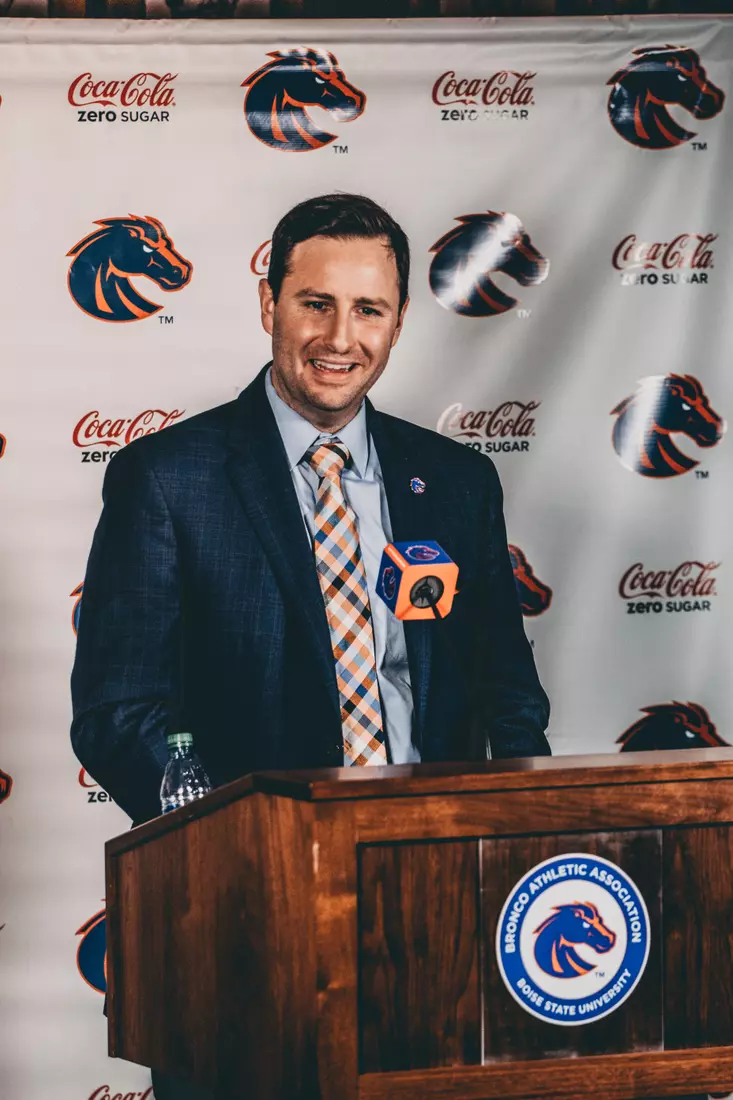 Boise State Athletic Director Jeramiah Dickey, introductory press conference