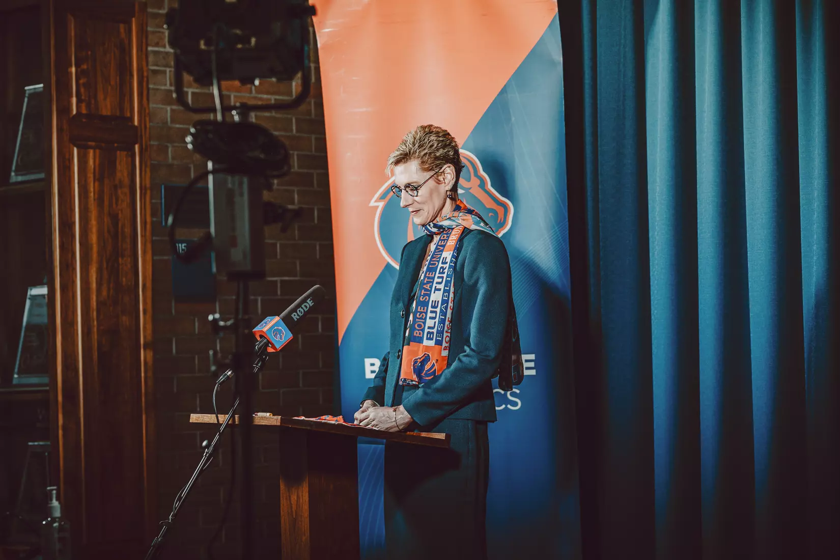 Boise State Athletic Director Jeramiah Dickey, introductory press conference