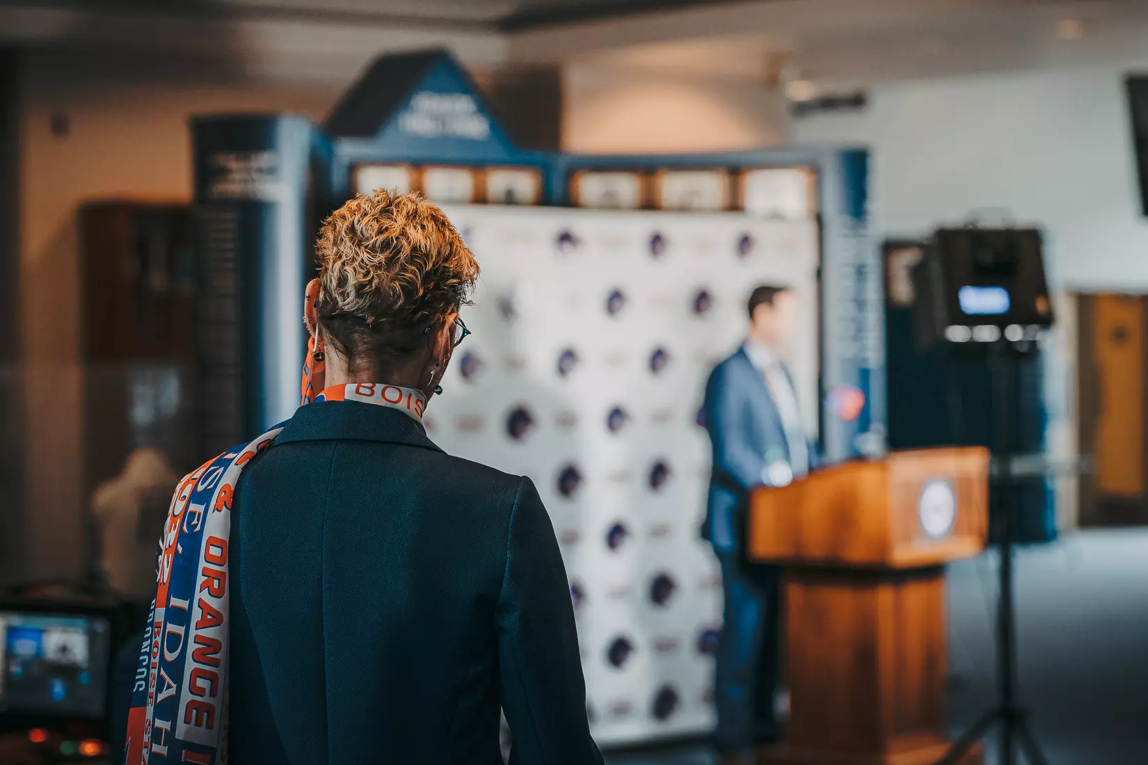 Boise State Athletic Director Jeramiah Dickey, introductory press conference