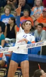 Horton led the Broncos with 13 kills.