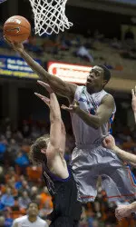 Thomas Bropleh scored 18 points for the Broncos on Thursday night.