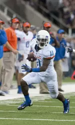 Boise State's Shane Williams-Rhodes runs the ball.