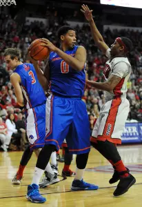 Senior forward Ryan Watkins posted 14 points and 12 rebounds in Saturday's win.