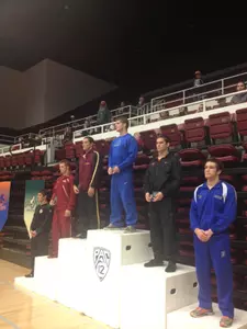 Jake Swartz won his third-consecutive Pac-12 championship at 184 pounds.
