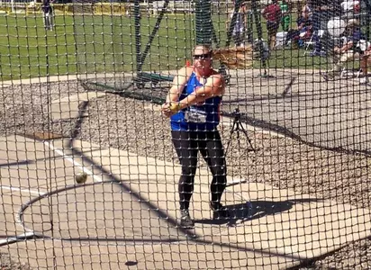 Hayli Bozarth will leave Boise State with both the hammer throw and shot put school records