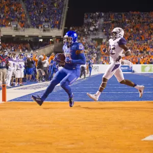 Boise State Football vs. Washington Sept. 4, 2015, Albertsons Stadium, John Kelly photo. Jeremy McNichols (13)