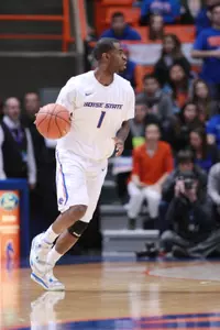 Mikey Thompson (1) during first half action versus the UNLV