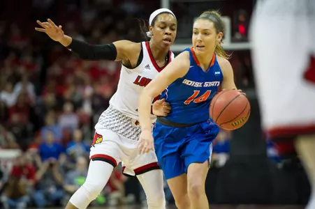 Braydey Hodgins, Boise State Women's Basketball NCAA
vs Louisville, Allison Corona photo