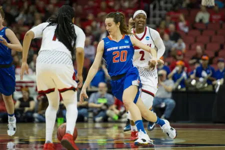 Boise State Women's Basketball vs Louisville, NCAA Tournament,  Allison Corona photo