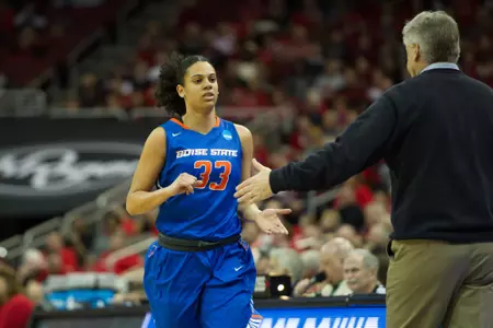 Boise State Women's Basketball vs Louisville, NCAA Tournament,  Allison Corona photo