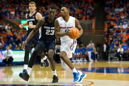 Boise State Men's Basketball vs Utah State, Allison Corona photo