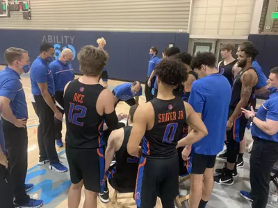 Boise State Huddle vs SJSU 2020