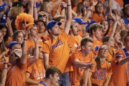 Student fans at football 2019