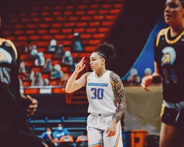Jade Loville Action 2020-21 vs San Jose State Game 2