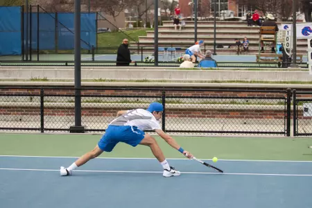 Mens Tennis vs New Mexico, Dominic Duarte Photo