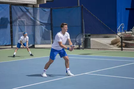 Mens Tennis vs New Mexico, Dominic Duarte Photo