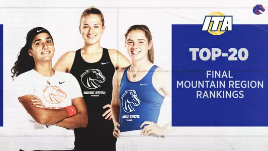 Boise State women's tennis Top-20 ITA Mountain Region ranking.