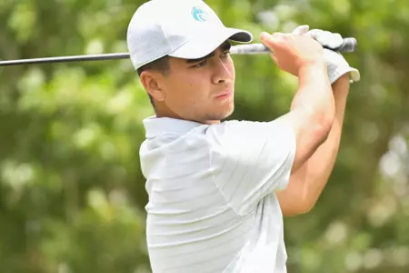 Skyler Eubank tracks his shot at the NCAA Regional.