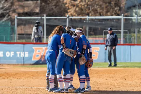 Softball Team Action vs UNLV