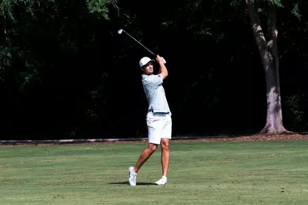 Hugo Townsend shoots the ball up the fairway.