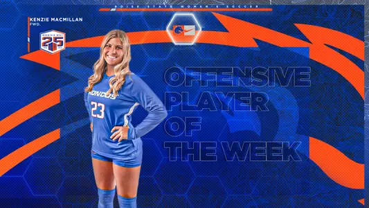 Kenzie MacMillan named Offensive Player of the Week 2023.
