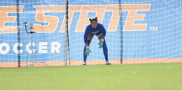 Genevieve Crenshaw protecting the goal.