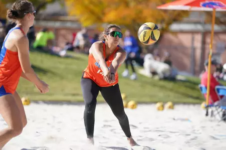 Sierra Land digging a ball