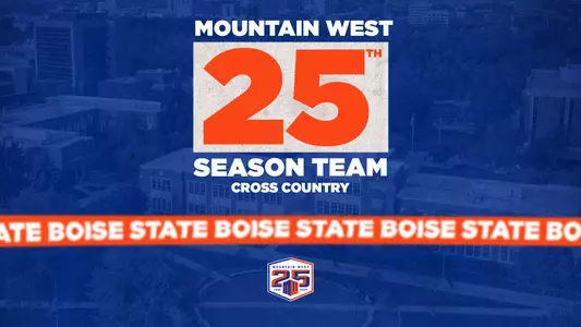 Graphic for the Mountain West 25th Season Cross Country Teams