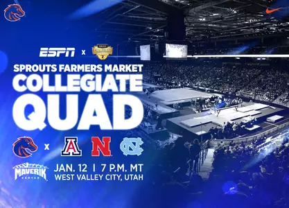 Boise State to compete alongside Arizona, Nebraska and North Carolina in the 2024 Sprouts Farmers Market Collegiate Quad.