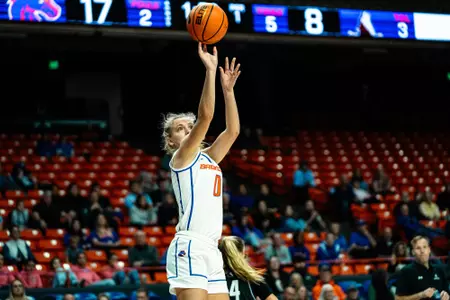 Tatum Thompson attempts a jumpshot